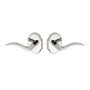 Montana Forge Full Dummy Door Knob Set with L2 Knob and R3 Rose from the Rustic Collection Polished Stainless