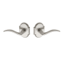 Montana Forge Full Dummy Door Knob Set with L2 Knob and R3 Rose from the Rustic Collection Satin Stainless