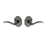 Montana Forge Full Dummy Door Knob Set with L2 Knob and R3 Rose from the Rustic Collection Tuscan Bronze