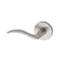 Montana Forge Left Handed Single Dummy Door Knob Set with L2 Knob and R4 Rose from the Contemporary Collection Satin Stainless
