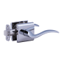 Montana Forge Passage Door Knob Set with L2 Knob and R5 Rose from the Rustic Collection Polished Stainless
