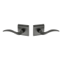 Montana Forge Full Dummy Door Knob Set with L2 Knob and R5 Rose from the Rustic Collection Tuscan Bronze