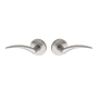 Montana Forge Full Dummy Door Knob Set with L3 Knob and R4 Rose from the Contemporary Collection Satin Stainless
