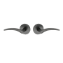 Montana Forge Full Dummy Door Knob Set with L3 Knob and R4 Rose from the Contemporary Collection Tuscan Bronze