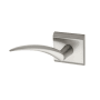 Montana Forge Left Handed Single Dummy Door Knob Set with L3 Knob and R5 Rose from the Contemporary Collection Satin Stainless