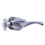 Montana Forge Passage Door Knob Set with L4 Knob and R4 Rose from the Rustic Collection Polished Stainless