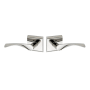 Montana Forge Full Dummy Door Knob Set with L4 Knob and R5 Rose from the Rustic Collection Polished Stainless