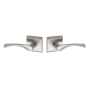 Montana Forge Full Dummy Door Knob Set with L4 Knob and R5 Rose from the Rustic Collection Satin Stainless