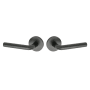 Montana Forge Full Dummy Door Knob Set with L5 Knob and R4 Rose from the Transitional Collection Tuscan Bronze
