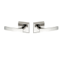 Montana Forge Full Dummy Door Knob Set with L6 Knob and R5 Rose from the Contemporary Collection Polished Stainless