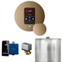 Mr Steam Basic Butler Steam Shower Control Package with Round iTempo Control and Steamhead Brushed Bronze