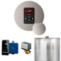 Mr Steam Basic Butler Steam Shower Control Package with Round iTempo Control and Steamhead Brushed Nickel