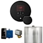 Mr Steam Basic Butler Steam Shower Control Package with Round iTempo Control and Steamhead Matte Black