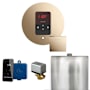 Mr Steam Basic Butler Package Steam Shower Control Package with Round Itempo Control and Steamhead Polished Gold