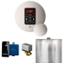 Mr Steam Basic Butler Steam Shower Control Package with Round iTempo Control and Steamhead Polished Nickel