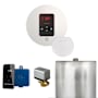 Mr Steam Basic Butler Steam Shower Control Package with Round iTempo Control and Steamhead White