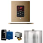 Mr Steam Basic Butler Linear Package Steam Shower Control Package with Square Itempo Control and Linear Steamhead Brushed Bronze
