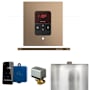 Mr Steam Basic Butler Linear Package Steam Shower Control Package with Square Itempo Control and Linear Steamhead Nouveau Bronze