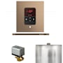 Mr Steam Basic Butler Linear Package Steam Shower Control Package with Square Itempo Control and Linear Steamhead Nouveau Bronze