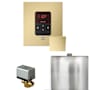 Mr Steam Basic Butler Package Steam Shower Control Package with Square Itempo Control and Linear Steamhead Satin Brass