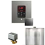 Mr Steam Basic Butler Package Steam Shower Control Package with Square Itempo Control and Linear Steamhead Satin Steel