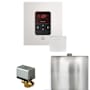 Mr Steam Basic Butler Package Steam Shower Control Package with Square Itempo Control and Linear Steamhead White