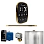 Mr Steam ButlerFlex Linear Steam Shower Control Package with TempoFlex Control and Linear Steamhead Black / Polished Brass
