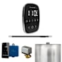 Mr Steam ButlerFlex Linear Steam Shower Control Package with TempoFlex Control and Linear Steamhead Black / Polished Chrome