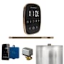 Mr Steam Butler Flex Linear Package Steam Shower Control Package with Tempoflex Control and Linear Steamhead Black / Polished Gold