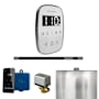 Mr Steam ButlerFlex Linear Steam Shower Control Package with TempoFlex Control and Linear Steamhead White / Brilliant Black