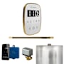 Mr Steam ButlerFlex Linear Steam Shower Control Package with TempoFlex Control and Linear Steamhead White / Polished Brass