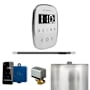 Mr Steam ButlerFlex Linear Steam Shower Control Package with TempoFlex Control and Linear Steamhead White / Polished Chrome