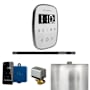 Mr Steam Butler Flex Linear Package Steam Shower Control Package with Tempoflex Control and Linear Steamhead White / Satin Steel