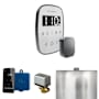 Mr Steam Butler Flex Package Steam Shower Control Package with Tempoflex Control and Steamhead White / Satin Steel