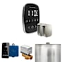 Mr Steam ButlerFlex Max Steam Shower Control Package with TempoFlex Control and Steamhead Black / Polished Chrome