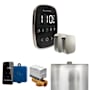 Mr Steam ButlerFlex Max Steam Shower Control Package with TempoFlex Control and Steamhead Black / Polished Nickel