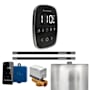 Mr Steam Butler Flex Max Linear Package Steam Shower Control Package with Tempoflex Control and Linear Steamhead Black / Brilliant Black