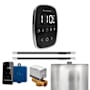 Mr Steam Butler Flex Max Linear Package Steam Shower Control Package with Tempoflex Control and Linear Steamhead Black / Polished Chrome
