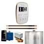 Mr Steam Butler Flex Max Linear Package Steam Shower Control Package with Tempoflex Control and Linear Steamhead White / Brushed Bronze