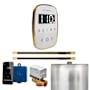 Mr Steam Butler Flex Max Linear Package Steam Shower Control Package with Tempoflex Control and Linear Steamhead White / Polished Brass