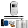Mr Steam Butler Flex Max Linear Package Steam Shower Control Package with Tempoflex Control and Linear Steamhead White / Satin Steel