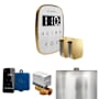 Mr Steam ButlerFlex Max Steam Shower Control Package with TempoFlex Control and Steamhead White / Polished Brass
