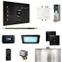 Mr Steam Bliss Linear Package Steam Shower Control Package with Isteamx Control and Linear Steamhead Black / Polished Brass