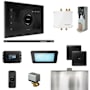 Mr Steam Bliss Linear Package Steam Shower Control Package with Isteamx Control and Linear Steamhead Black / Satin Steel
