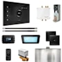 Mr Steam Bliss Max Steam Shower Control Package with iSteamX Control and Linear Steamhead Black / Brushed Nickel