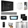 Mr Steam Bliss Max Steam Shower Control Package with iSteamX Control and Linear Steamhead Black / Matte Black