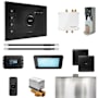 Mr Steam Bliss Max Steam Shower Control Package with iSteamX Control and Linear Steamhead Black / Polished Chrome