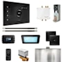 Mr Steam Bliss Max Steam Shower Control Package with iSteamX Control and Linear Steamhead Black / Polished Nickel