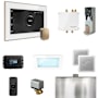 Mr Steam Bliss Steam Shower Control Package with iSteamX Control and Steamhead White / Brushed Bronze