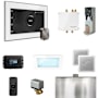 Mr Steam Bliss Package Steam Shower Control Package with Isteamx Control and Steamhead White / Brilliant Black